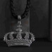Silver crown pendant