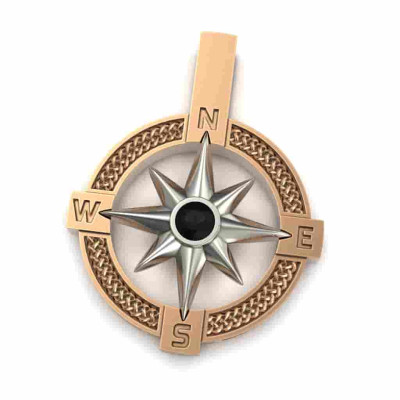 Golden pendant Windrose