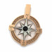 Golden pendant Windrose