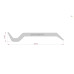 Pendant silver crowbar SHURSHA